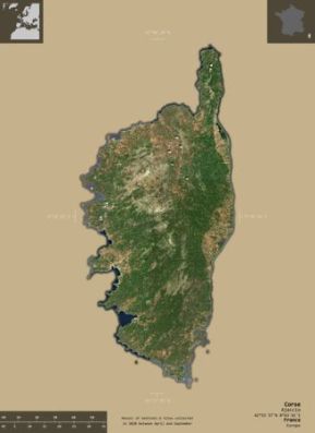 vue satellite Corse